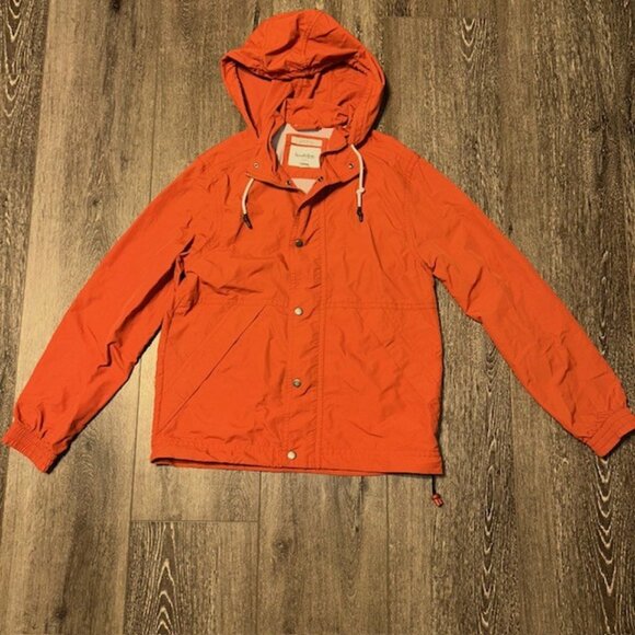 Goodfellow & Co. Men's Windbreaker/Rain Jacket  Water Resistant Orange Sz Small - Picture 1 of 8